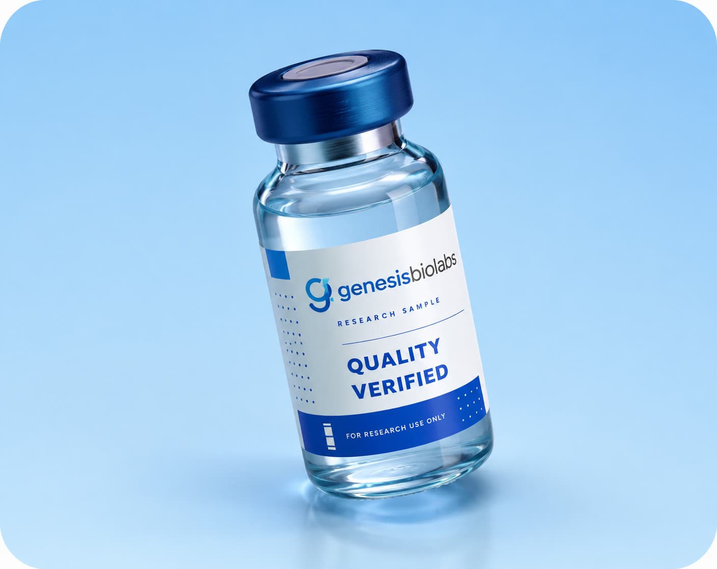 Genesis Bio Labs research sample vial — quality verified